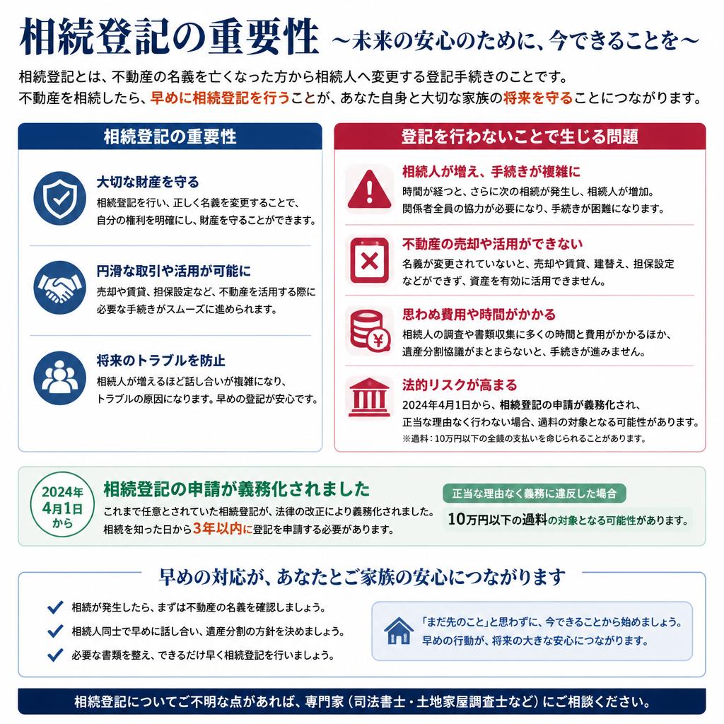 相続登記を忘れずに