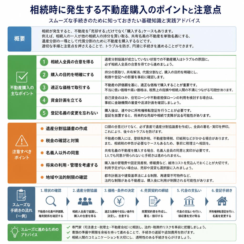 相続による不動産購入のポイント
