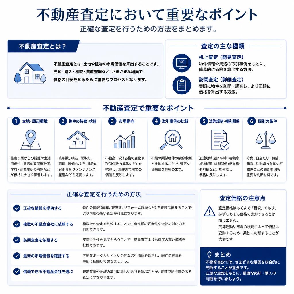 査定のポイントと方法