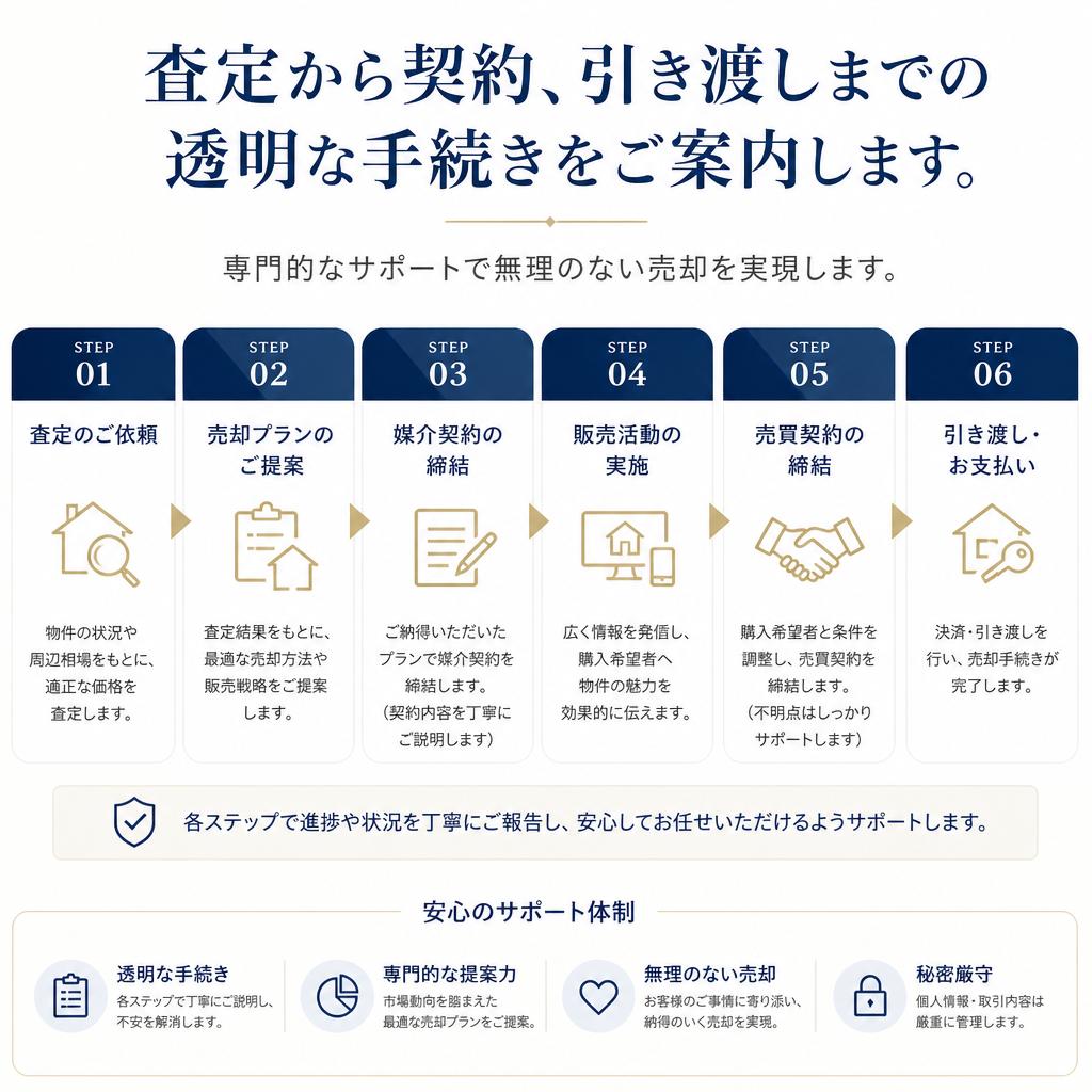 不動産売却の流れ