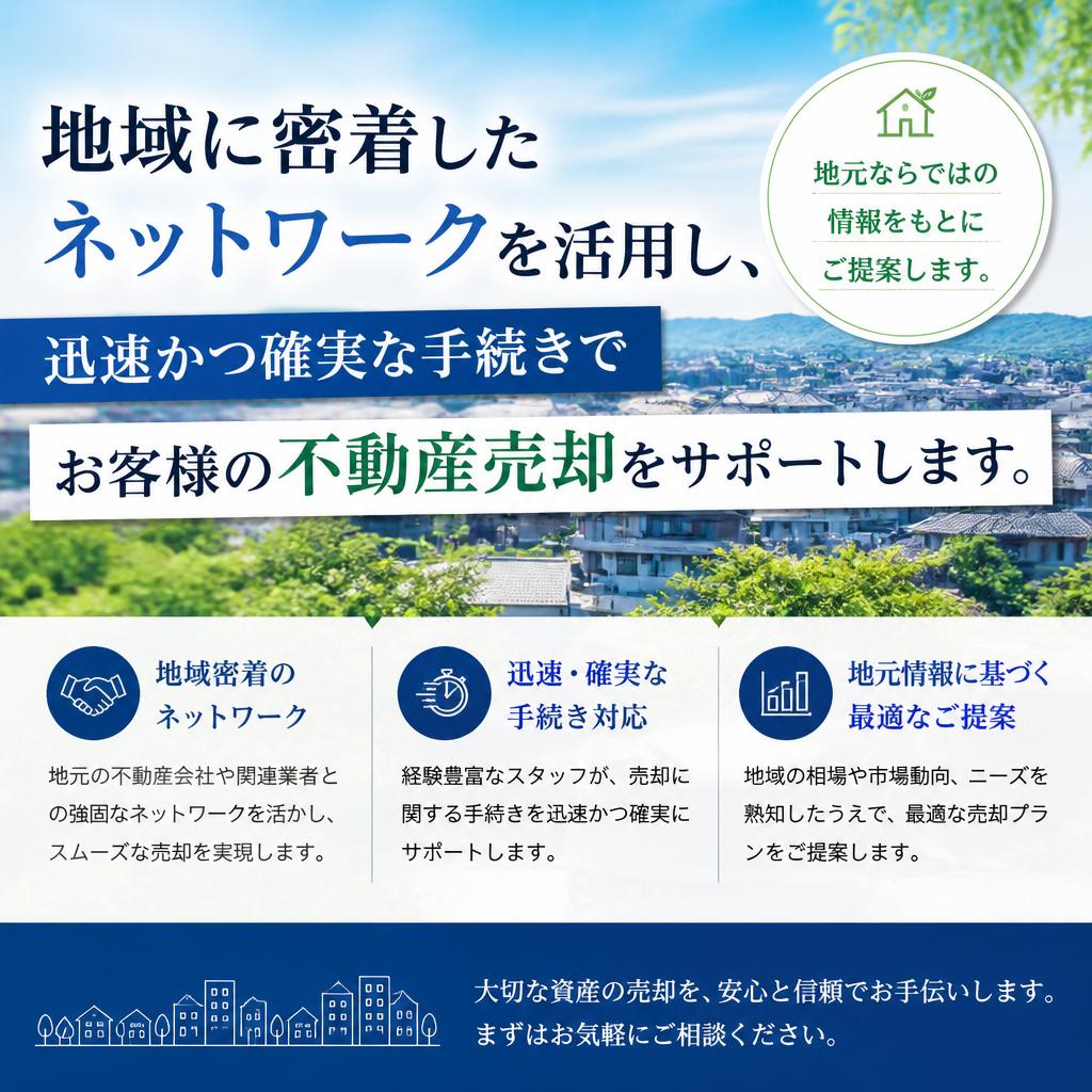 地元ネットワークを活かした迅速対応