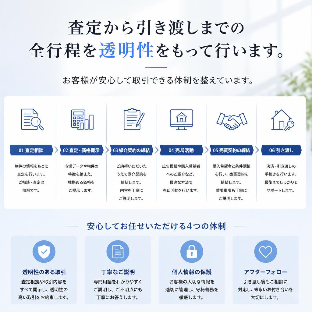 売却手続きの透明性