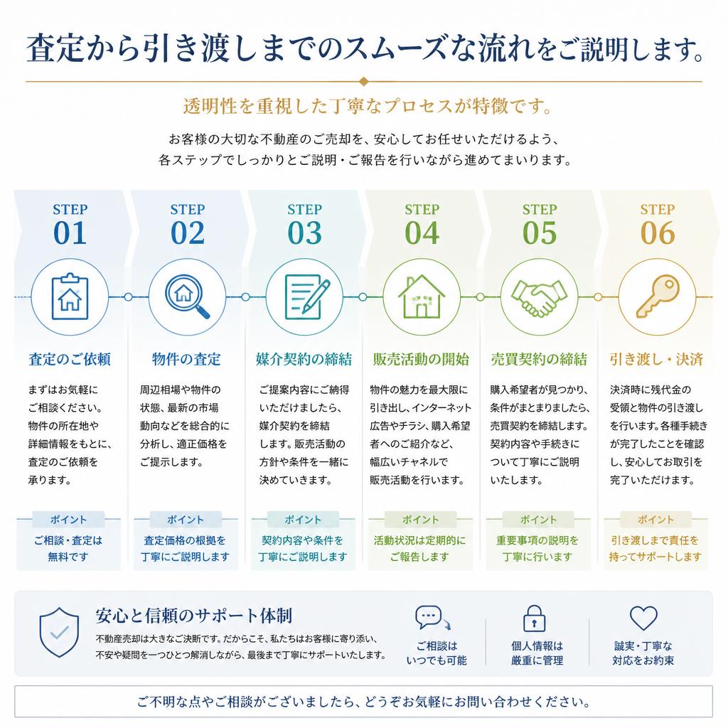 不動産買取りの流れ
