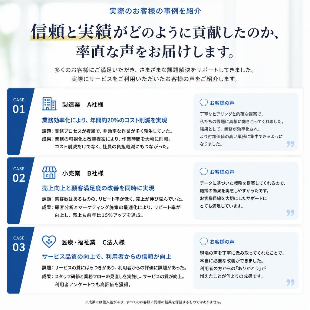 お客様の声